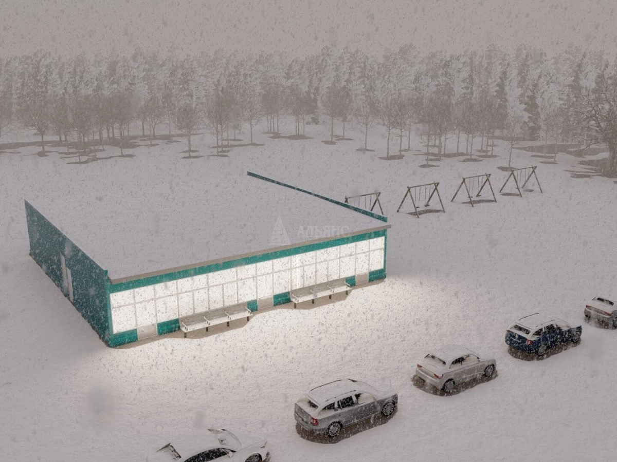 3D визуализация Проект павильона из сэндвич-панелей - фото 5